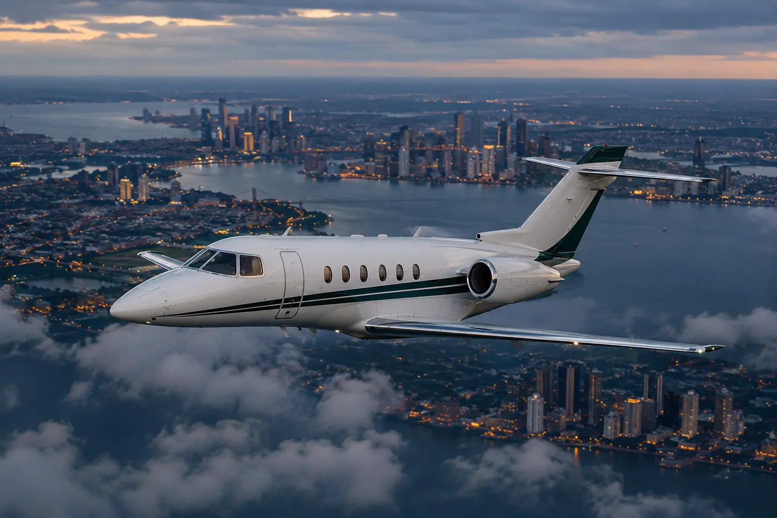 Private jet in Boston